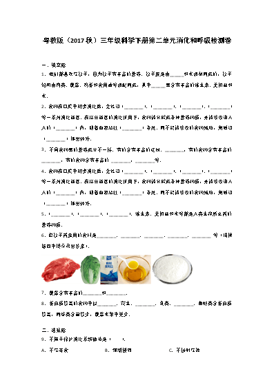 苏教版五年级科学肺和呼吸_苏教版五年级科学肺和呼吸_苏教版五年级科学肺和呼吸